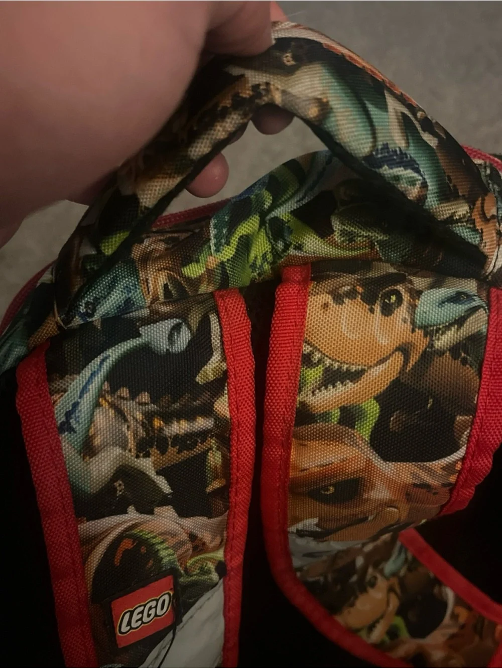 LEGO Jurassic World Tyrannosaurus Rex Dinosaur Print Kid Backpack Book Bag T-Rex